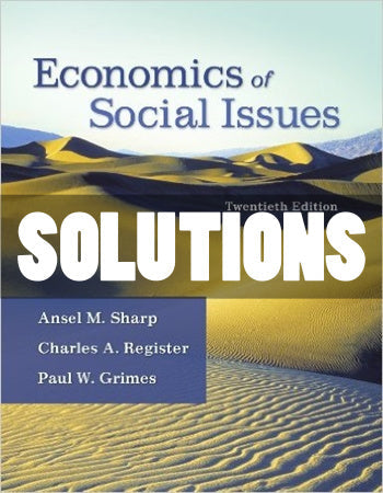 Solutions Economics of Social Issues 20 Ed. Sharp - download pdf